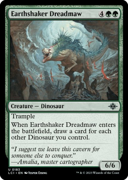 画像1: 【ENG】地揺すりの戦慄大口/Earthshaker Dreadmaw[MTG_LCI_183U] (1)