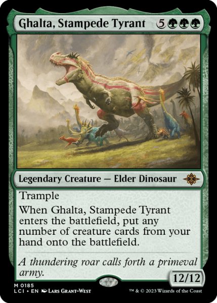 画像1: 【ENG】暴走暴君、ガルタ/Ghalta, Stampede Tyrant[MTG_LCI_185M] (1)