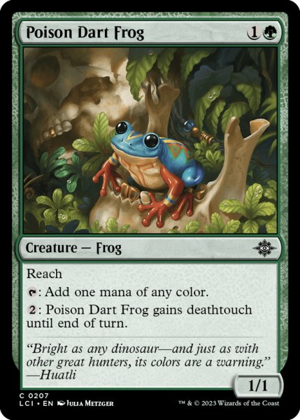 画像1: 【ENG】ヤドクガエル/Poison Dart Frog[MTG_LCI_207C] (1)