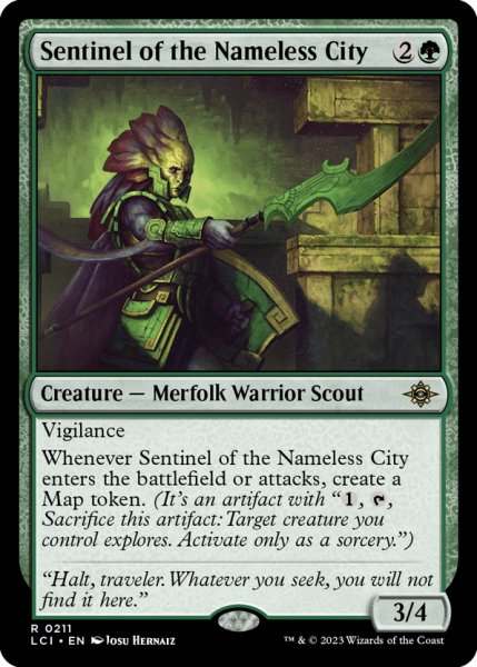 画像1: 【ENG】名もなき都市の歩哨/Sentinel of the Nameless City[MTG_LCI_211R] (1)