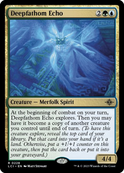 画像1: 【ENG】深水淵の残響/Deepfathom Echo[MTG_LCI_228R] (1)