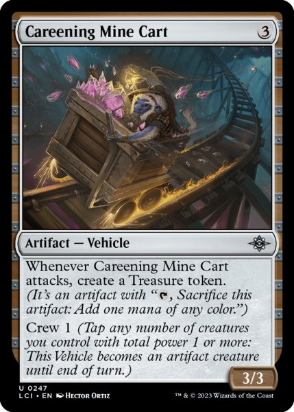 画像1: 【ENG】暴走トロッコ/Careening Mine Cart[MTG_LCI_247U] (1)