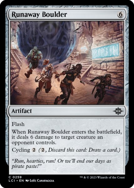 画像1: 【ENG】遁走する岩石/Runaway Boulder[MTG_LCI_259C] (1)