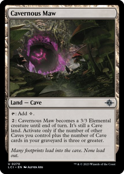 画像1: 【ENG】洞窟めいた大口/Cavernous Maw[MTG_LCI_270U] (1)