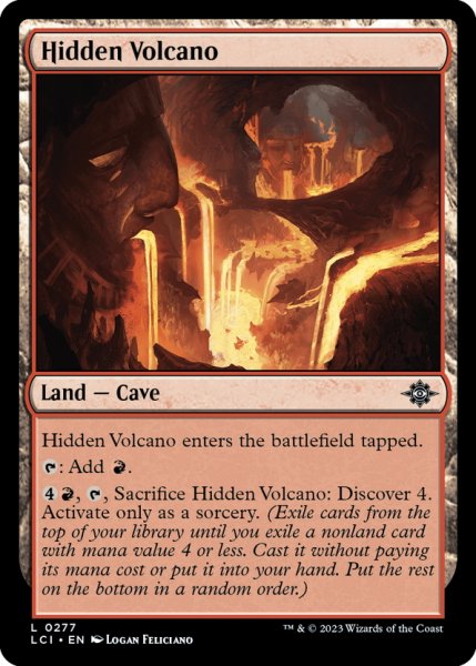 画像1: 【ENG】隠された火山/Hidden Volcano[MTG_LCI_277C] (1)