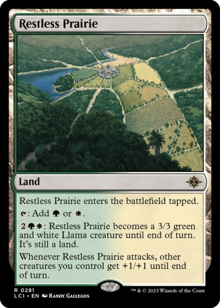 画像1: 【ENG】不穏な大草原/Restless Prairie[MTG_LCI_281R] (1)