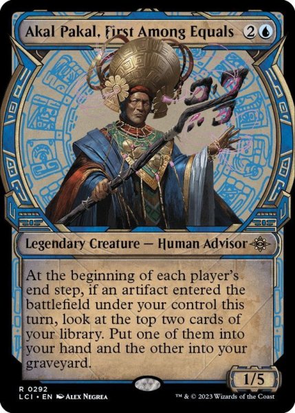 画像1: 【ENG】最初の平等者、アカル・パカル/Akal Pakal, First Among Equals[MTG_LCI_292R] (1)