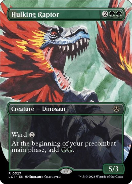 画像1: 【ENG】巨体の猛竜/Hulking Raptor[MTG_LCI_327R] (1)