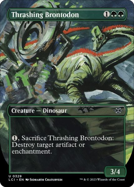 画像1: 【ENG】打ち壊すブロントドン/Thrashing Brontodon[MTG_LCI_329U] (1)