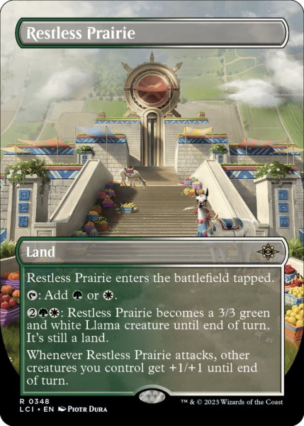 画像1: 【ENG】不穏な大草原/Restless Prairie[MTG_LCI_348R] (1)