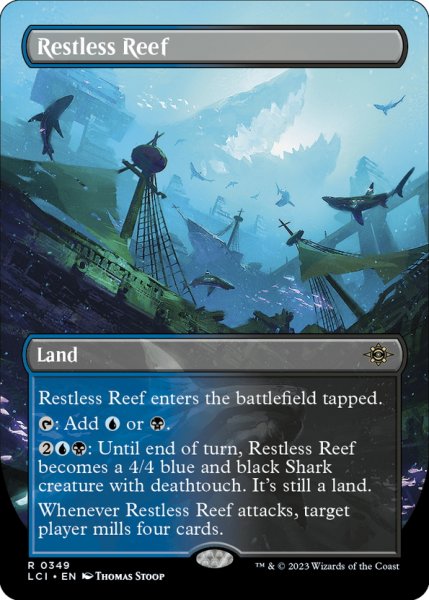 画像1: 【ENG】不穏な浅瀬/Restless Reef[MTG_LCI_349R] (1)