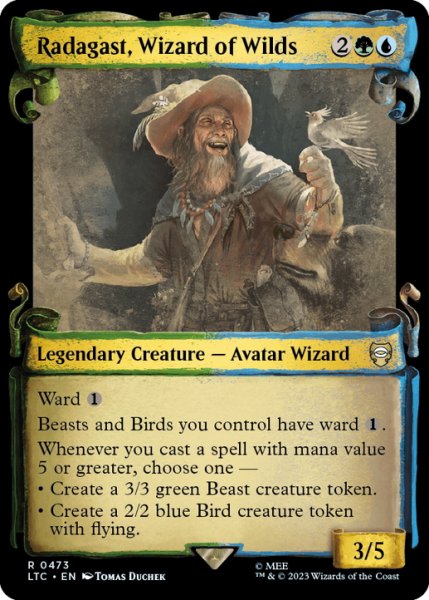 画像1: 【ENG】★Foil★自然の魔法使、ラダガスト/Radagast, Wizard of Wilds[MTG_LTC_0473R] (1)