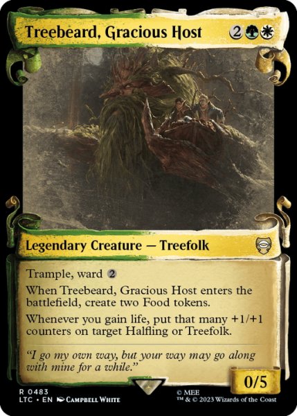 画像1: 【ENG】親切にもてなす者、木の鬚/Treebeard, Gracious Host[MTG_LTC_0483R] (1)