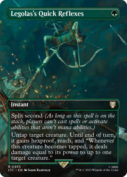 画像1: 【ENG】★Foil★?Legolas's Quick Reflexes[MTG_LTC_0493R] (1)