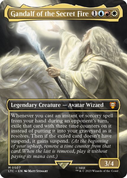 画像1: 【ENG】Gandalf of the Secret Fire[MTG_LTC_0507M] (1)