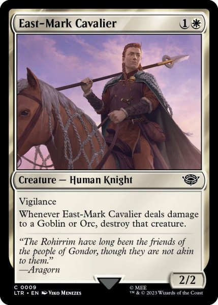 画像1: 【ENG】東マーク軍団の騎兵/East-Mark Cavalier[MTG_LTR_0009C] (1)