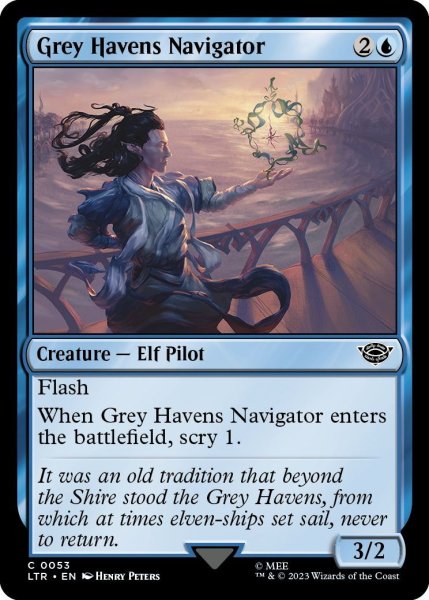 画像1: 【ENG】灰色港の航海士/Grey Havens Navigator[MTG_LTR_0053C] (1)