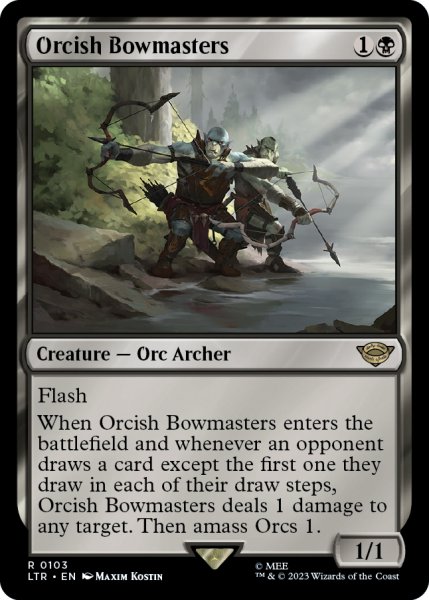 画像1: 【ENG】★Foil★オークの弓使い/Orcish Bowmasters[MTG_LTR_0103R] (1)