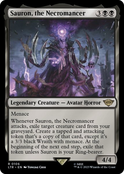 画像1: 【ENG】死人占い師、サウロン/Sauron, the Necromancer[MTG_LTR_0106R] (1)