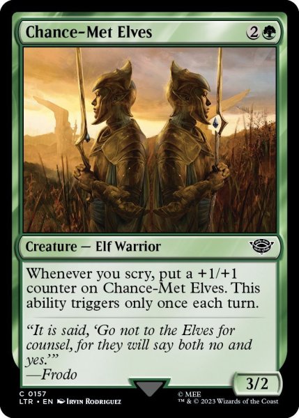 画像1: 【ENG】偶然出会ったエルフ/Chance-Met Elves[MTG_LTR_0157C] (1)