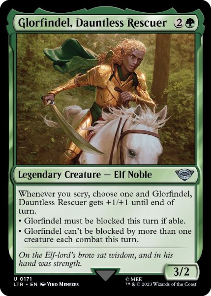 画像1: 【ENG】勇敢なる救い手、グロールフィンデル/Glorfindel, Dauntless Rescuer[MTG_LTR_0171U] (1)