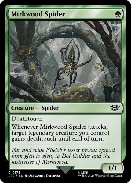 画像1: 【ENG】闇の森の蜘蛛/Mirkwood Spider[MTG_LTR_0178C] (1)