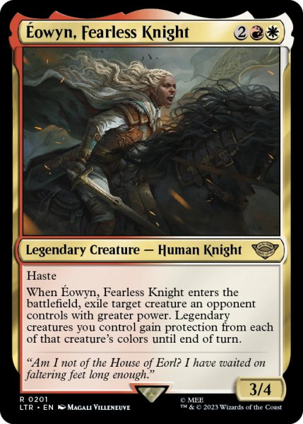 画像1: 【ENG】恐れを知らぬ騎士、エオウィン/?owyn, Fearless Knight[MTG_LTR_0201R] (1)