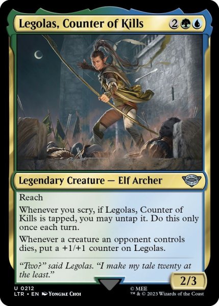 画像1: 【ENG】打破数を競う者、レゴラス/Legolas, Counter of Kills[MTG_LTR_0212U] (1)