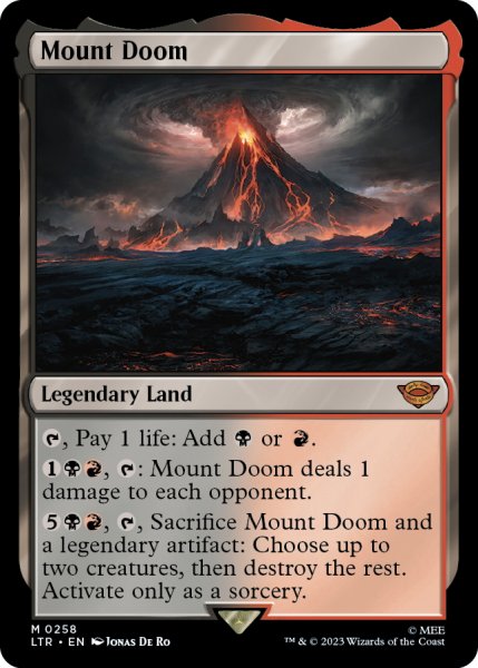 画像1: 【ENG】滅びの山/Mount Doom[MTG_LTR_0258M] (1)