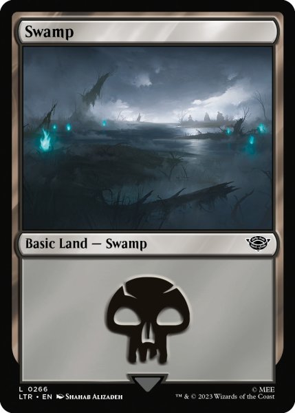 画像1: 【ENG】沼/Swamp[MTG_LTR_0266L] (1)