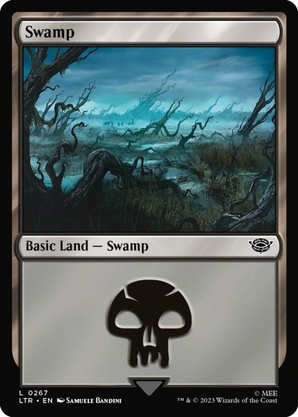 画像1: 【ENG】沼/Swamp[MTG_LTR_0267L] (1)