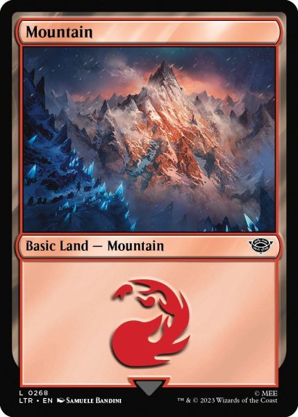 画像1: 【ENG】山/Mountain[MTG_LTR_0268L] (1)