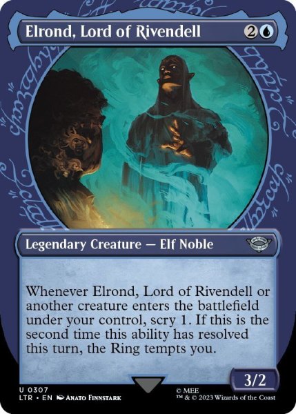 画像1: 【ENG】裂け谷の王、エルロンド/Elrond, Lord of Rivendell[MTG_LTR_0307U] (1)