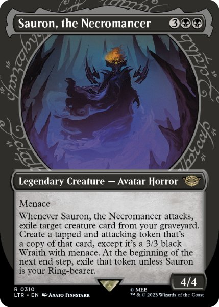 画像1: 【ENG】死人占い師、サウロン/Sauron, the Necromancer[MTG_LTR_0310R] (1)