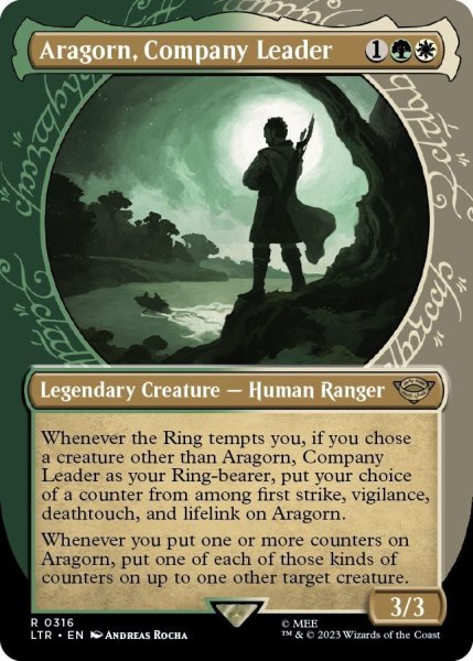 画像1: 【ENG】一行のリーダー、アラゴルン/Aragorn, Company Leader[MTG_LTR_0316R] (1)