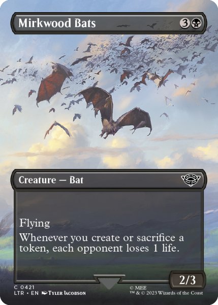 画像1: 【ENG】闇の森のコウモリ/Mirkwood Bats[MTG_LTR_0421C] (1)