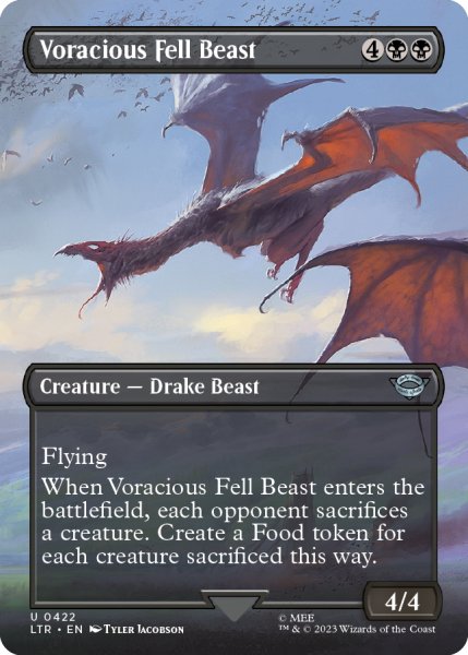 画像1: 【ENG】貪欲なる忌まわしき獣/Voracious Fell Beast[MTG_LTR_0422U] (1)