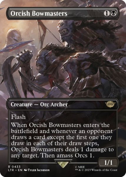 画像1: 【ENG】傷ありプレイ用★Foil★オークの弓使い/Orcish Bowmasters[MTG_LTR_0433R] (1)