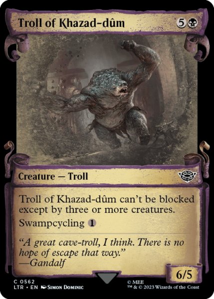 画像1: 【ENG】★Foil★カザド＝ドゥームのトロール/Troll of Khazad-dum[MTG_LTR_0562C] (1)