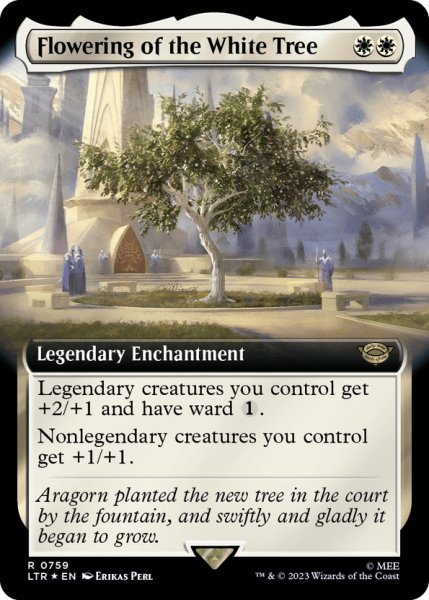 画像1: 【ENG】★サージFoil★白の木に花開く/Flowering of the White Tree[MTG_LTR_0759R] (1)