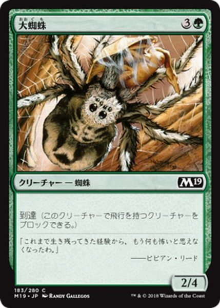 画像1: 【JPN】大蜘蛛/Giant Spider[MTG_M19_183C] (1)