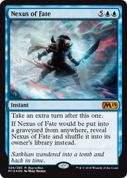 画像1: 【ENG】★Foil★運命のきずな/Nexus of Fate[MTG_M19_306M] (1)