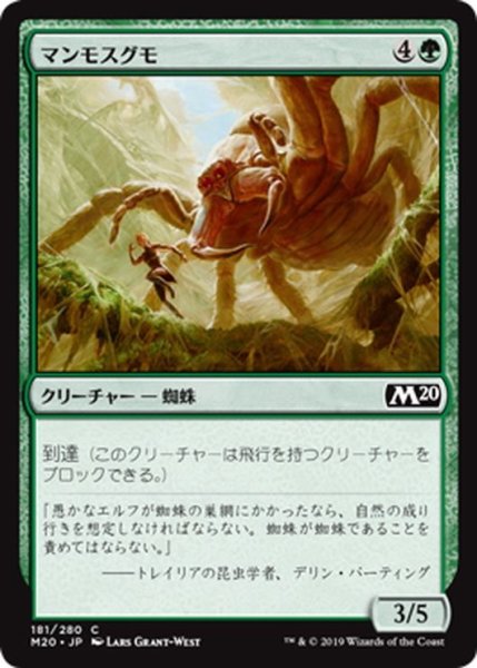 画像1: 【JPN】マンモスグモ/Mammoth Spider[MTG_M20_181C] (1)