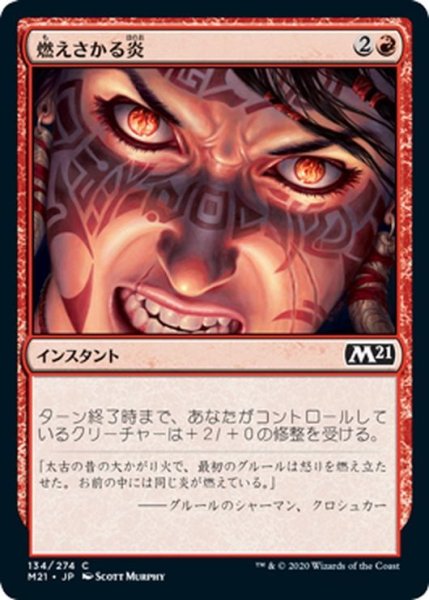 画像1: 【JPN】燃えさかる炎/Burn Bright[MTG_M21_134C] (1)