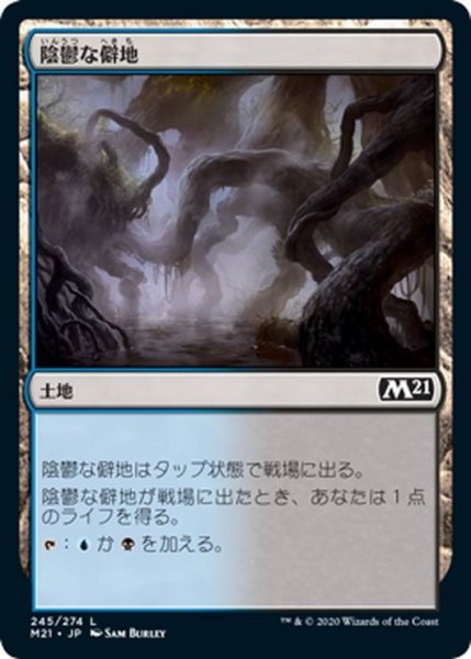 画像1: 【JPN】陰鬱な僻地/Dismal Backwater[MTG_M21_245C] (1)