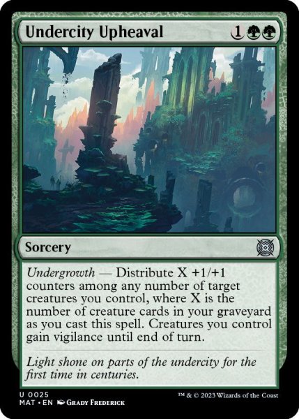 画像1: 【ENG】★Foil★地底街の激動/Undercity Upheaval[MTG_MAT_0025U] (1)