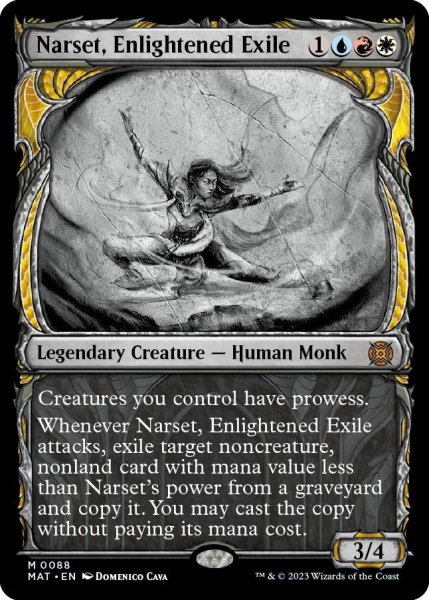 画像1: 【ENG】悟った喪失者、ナーセット/Narset, Enlightened Exile[MTG_MAT_0088M] (1)