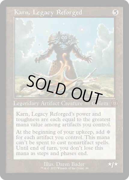 画像1: 【ENG】★Foil★再鍛されたレガシー、カーン/Karn, Legacy Reforged[MTG_MAT_0099M] (1)