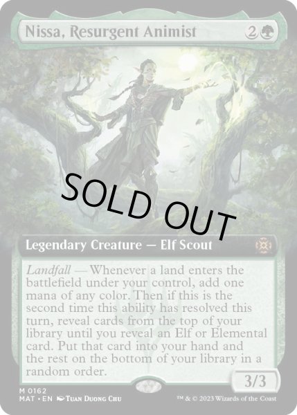 画像1: 【ENG】復活した精霊信者、ニッサ/Nissa, Resurgent Animist[MTG_MAT_0162M] (1)