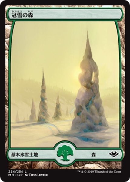 画像1: 【JPN】冠雪の森/Snow-Covered Forest[MTG_MH1_254L] (1)